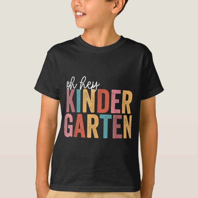 Back to school Kinder Studenter Lacher Oh Hej Kin T Shirt (Framsida)