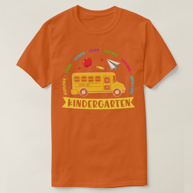 Back to school-kindergarten (2) t shirt (Design framsida)