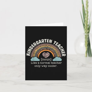 Back to school Kindergarten Lacher Funny Leopard Kort