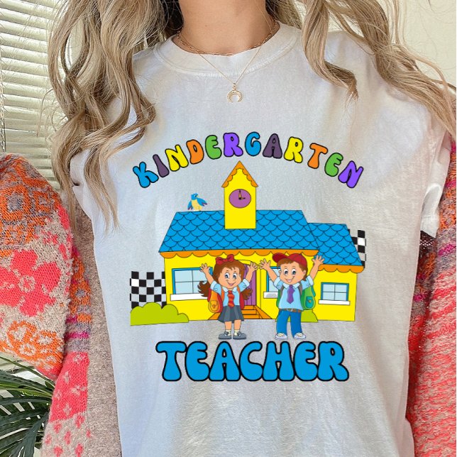 Back to school Kindergarten Teacher T Shirt (Skapare uppladdad)