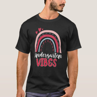 Back to school Kindergarten Vibes Student Lärare T Shirt