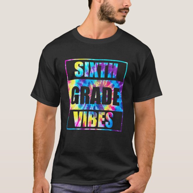 Back to school Klass Vibes, första dagslärare T Shirt (Framsida)
