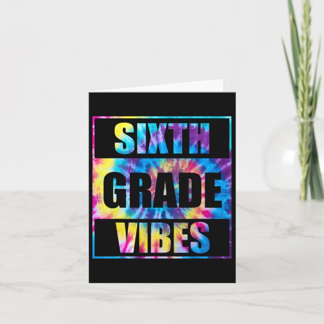 Back to school Klass Vibes första skoldag i 6e Kort (Framsida)