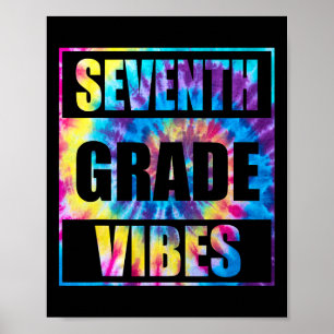 Back to school Klass Vibes första skoldag i 7:e Poster