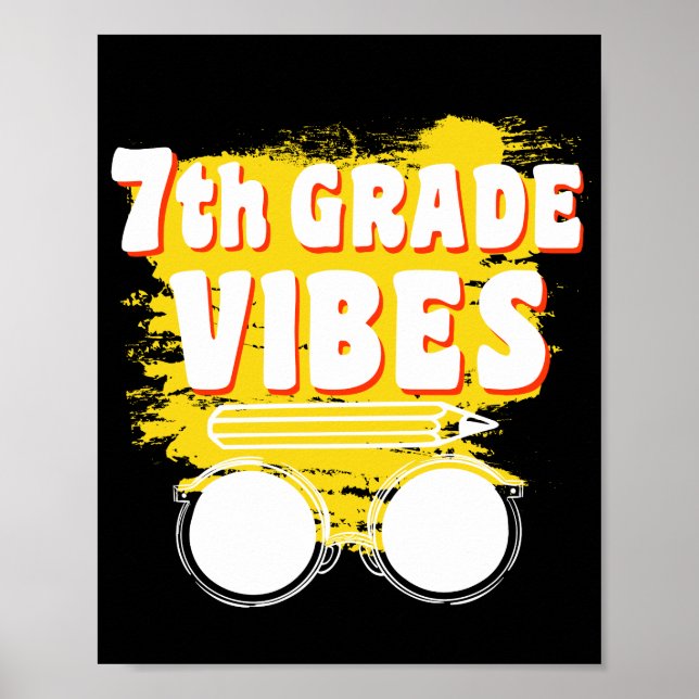 Back to school Klass Vibes Shirt Första dagen Kid Poster (Framsidan)