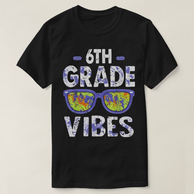 Back to school Klass Vibes Shirt, första dagen Te T Shirt (Design framsida)