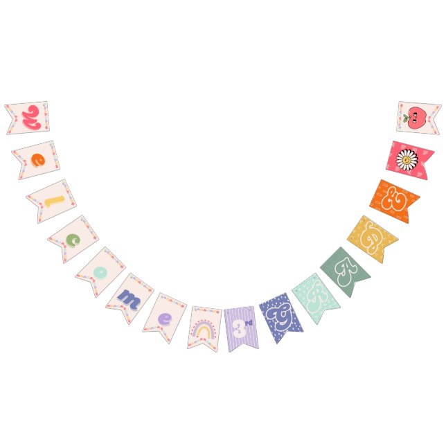 Back to school klassrumsbanderoll för alla Klass Vimplar (Alla)