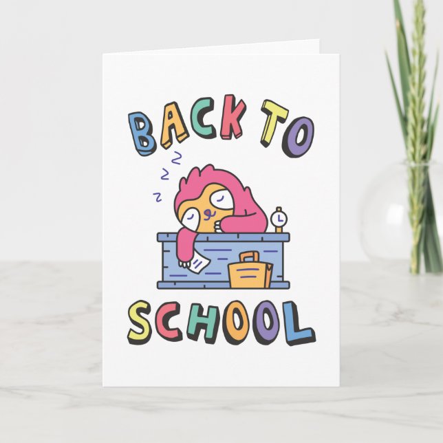 Back to school kort (Framsida)
