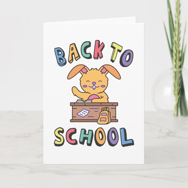 Back to school kort (Framsida)