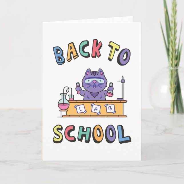 Back to school kort (Framsida)