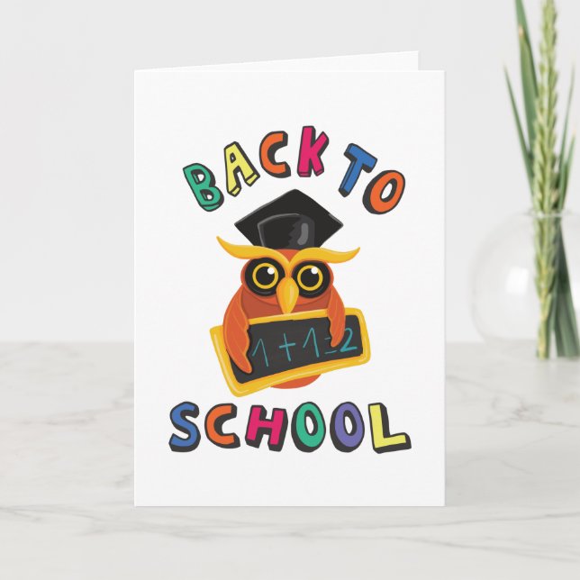 Back to school kort (Framsida)