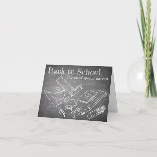 Back to school kort (Framsida)