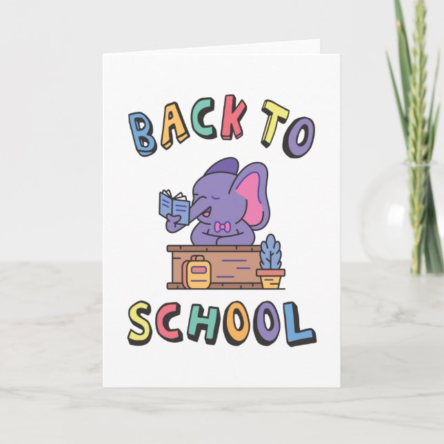 Back to school kort (Framsida)