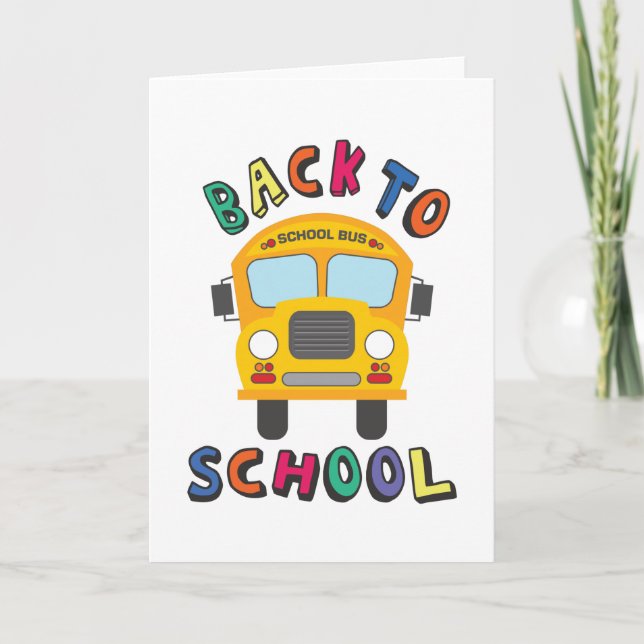 Back to school kort (Framsida)