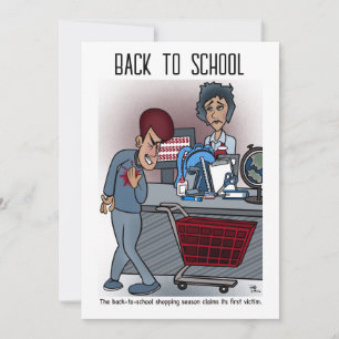 Back to school-kort för fast hälsning kort