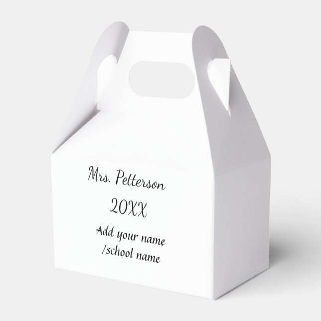 Back to school lägger till lärare i namn-skolan na presentaskar (Framsidan Sidan)