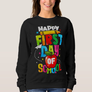 Back to school-lärare, barn, Lycklig, första dagen T Shirt