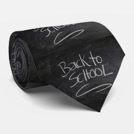 Back to school Lärare Blackboard Chalk Necktie Slips