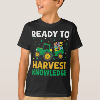 Back to school Lärare Farming Tractor Farmer Kids T Shirt