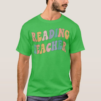 Back to school Lärare, Groovy Retro Reading Teach T Shirt