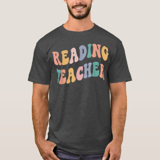 Back to school Lärare, Groovy Retro Reading Teach T Shirt