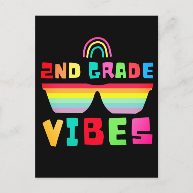 back to school Lärare i andra Klass-klassen och St Vykort (Framsida)