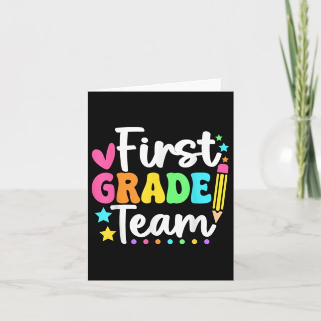 Back to school-lärare i första Klass-teamet Studen Kort (Framsida)