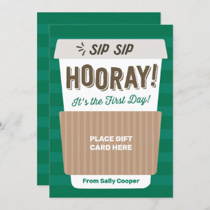 Back to school Lärare Koffeinnehavare av gåvokort Inbjudningar