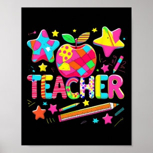 Back to school Lärare Life Inspirational Teach Lo Poster