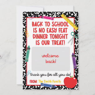 Back to school Lärare med presentkort Inbjudningar