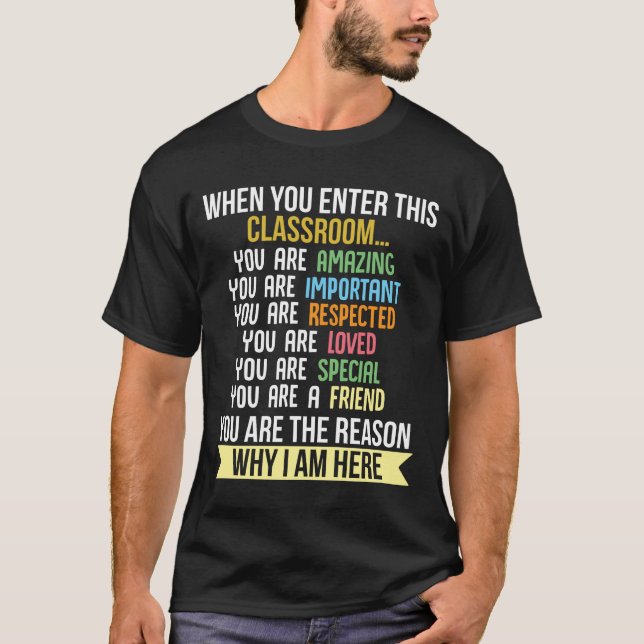 back to school Lärare när du kommer hit T Shirt (Framsida)