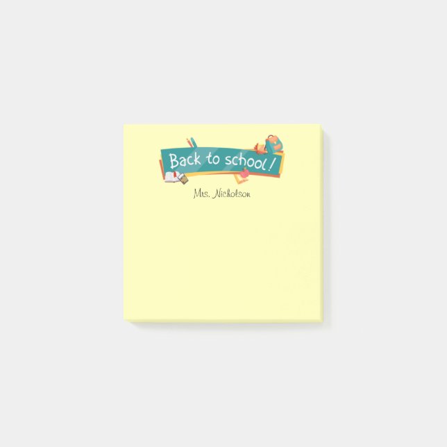 Back to school Lärare Post-it® Notes Post-it Block (Framsida)