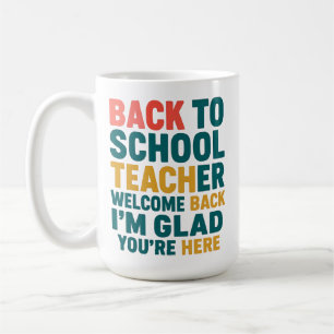 Back to school Lärare välkommen tillbaka, jag är g Kaffemugg