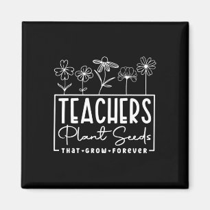 Back to school lärarplantor som växer framåt magnet