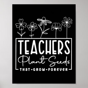 Back to school lärarplantor som växer framåt poster
