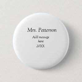 Back to school-läraruppskattning, tillägg till års knapp