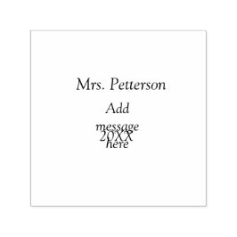 Back to school-läraruppskattning, tillägg till års självfärgande stämpel