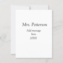 Back to school-läraruppskattning, tillägg till års