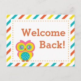 Back to school Lärarvykort - Uggla tema Vykort