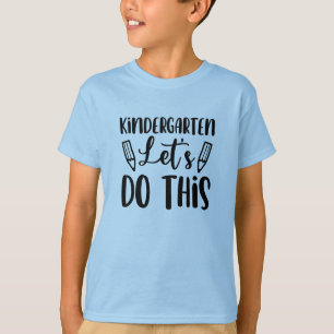 Back to school Låt oss den här typografin T Shirt