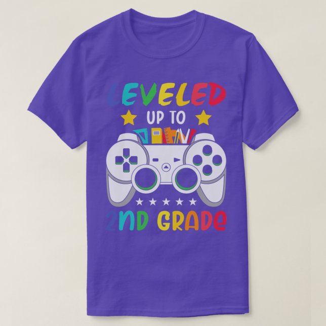 Back to school- leveled up to 2nd grade  t shirt (Design framsida)