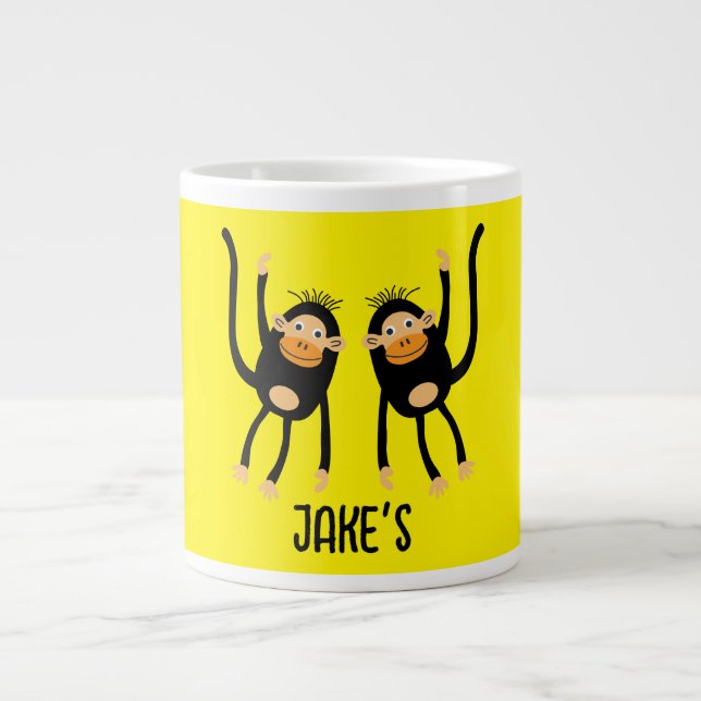 Back to school Little Monkey Jumbo Mugg (Framsidan)