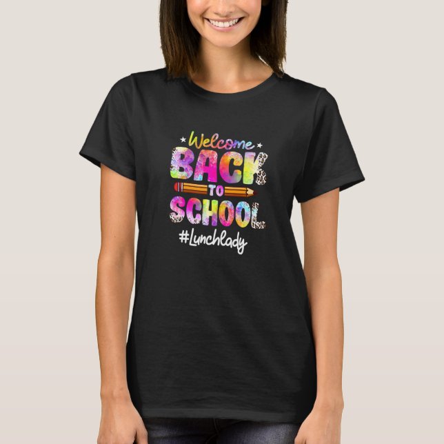 Back to school Lunch Dam T Shirt (Framsida)