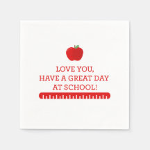 Back to school LunchBox Napkin