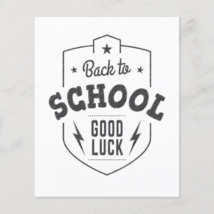 Back to school Lycka till Flygblad