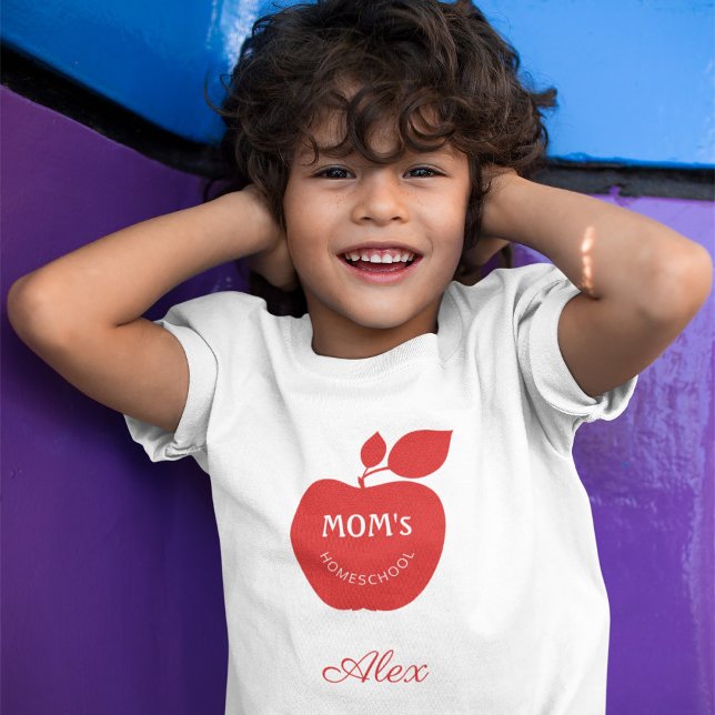 Back to school mamma hemeschool unge namn t shirt (Skapare uppladdad)
