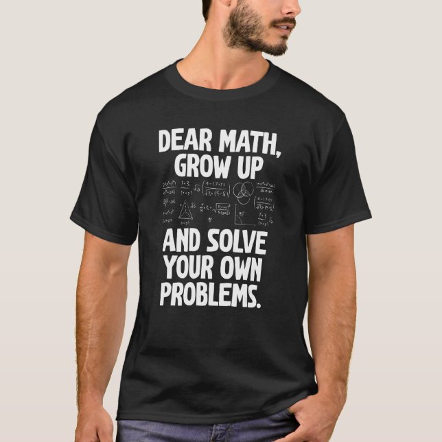 Back to school matematisk offert för flickpojkar T Shirt (Framsida)