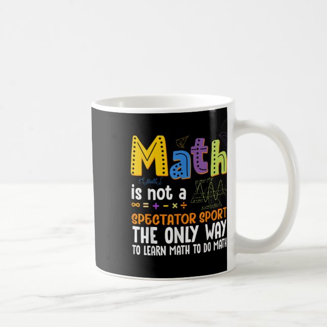 Back to school Math är inte en idrottsmatematik fö Kaffemugg (Höger)