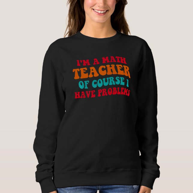 Back to school Math Teacher Retro Teacher Math M T Shirt (Framsida)