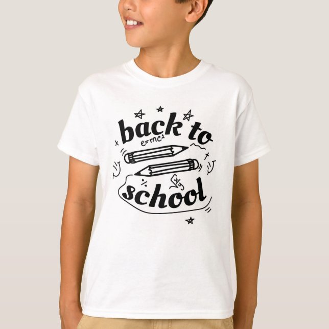 back to school math tee (Framsida)